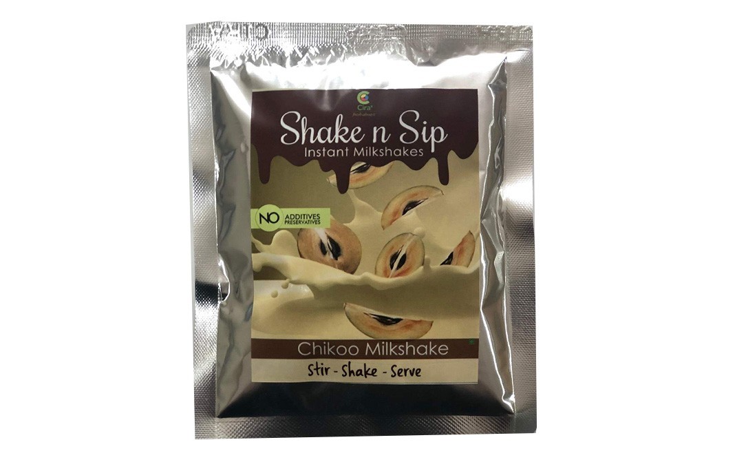 Cira Shake n Sip Chikoo Milkshake   Pack  75 grams